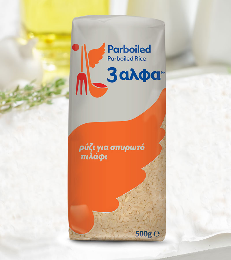 3αλφα, Ρύζι Τύπου Αμερικής, Parboiled (500γρ.)